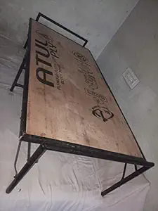 Iron bed with plywood